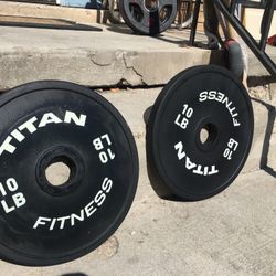 10Lb Titan  Olympic Plates 