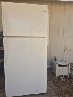 Big white refrigerator