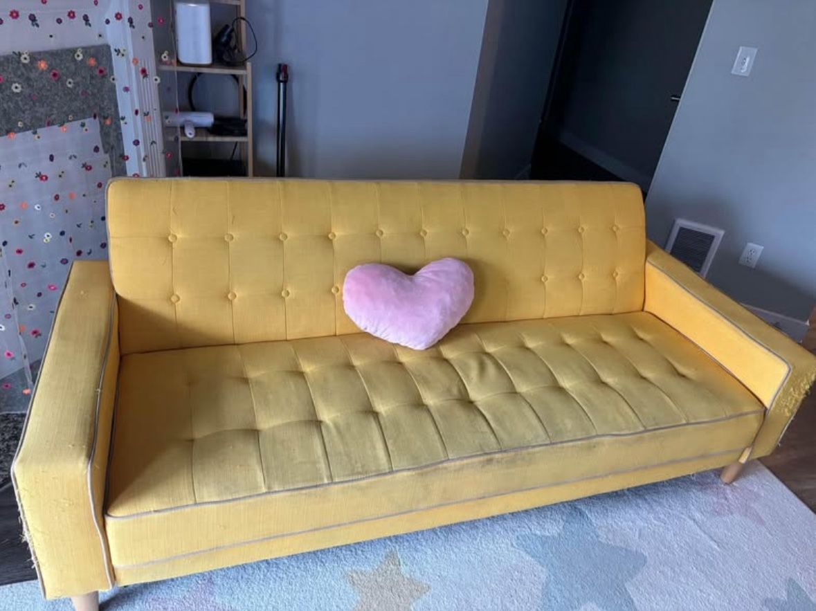 Yellow Futon Couch