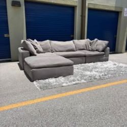 Gray 4-Piece Nixon Cloud Couch-FREE DELIVERY