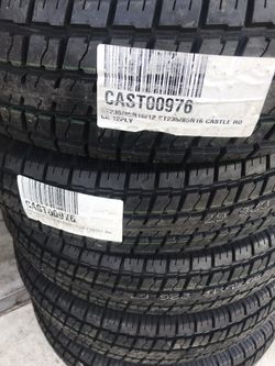 1x trailer tire ST 235x85-16 12 ply each $85 no lowball with rim $135