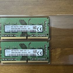 Laptop Memory 16Gb (2x8Gb) DDR4 Ram