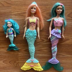 Set If 3 Mermaid Barbie Doll Dolls 