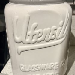 New Kitchen Utensils Holder Farmhouse Mason Jar Style