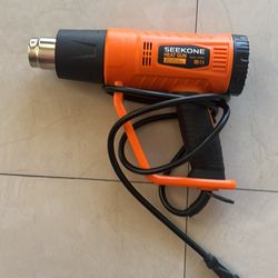 SEEKONE Heat Gun 1800W Heavy Duty Fast Heat Hot Air Gun Kit with 752℉&1112℉（400℃-600℃）