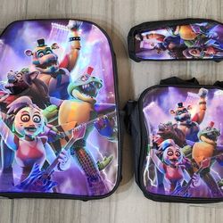 Five Nights At Freddy's  Backpack Set