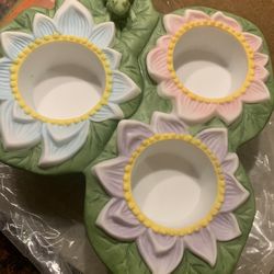 Lily Pad PartyLite Candle Holder