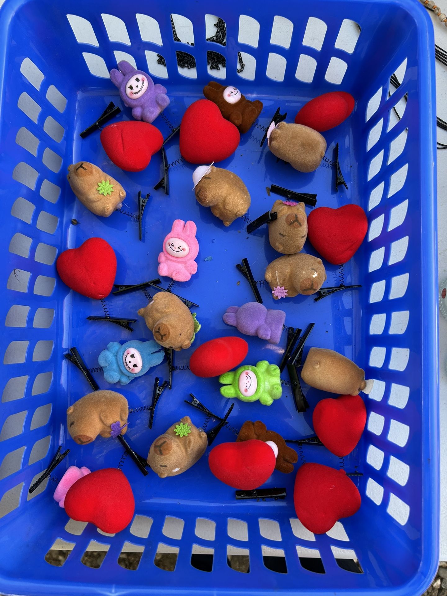 Hair Heart/la Bubu/Little Hamster Clips And Hair Roller Organizer