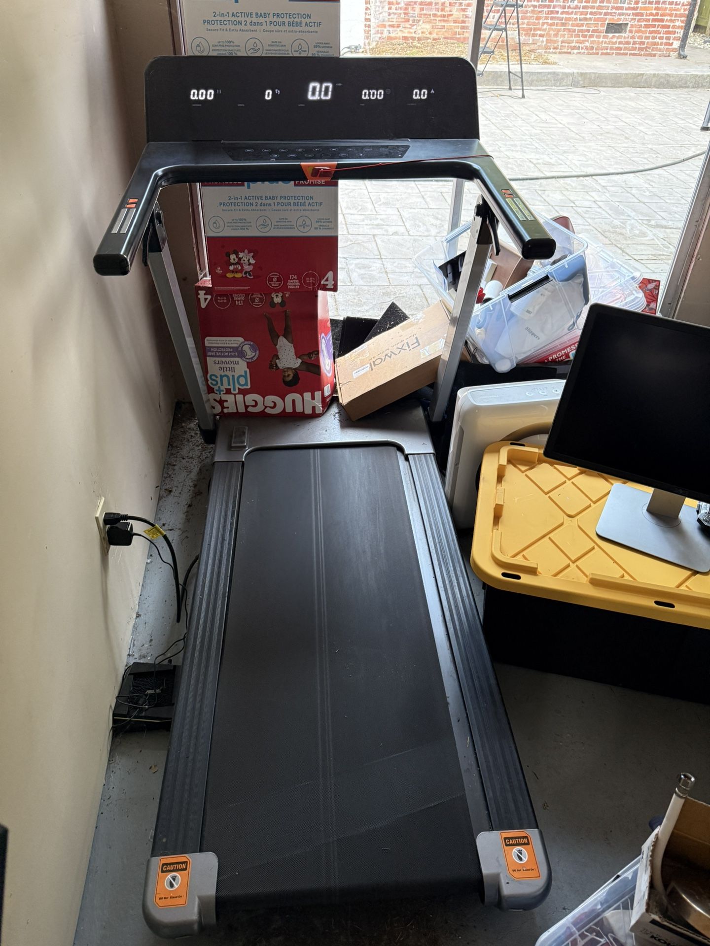 RHYTHM FUN Folding Desk Treadmill 4.0HP Electric Motorized Treadmill