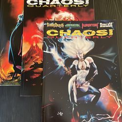 Chaos Comic Book Set Vol 1 Issue 1-3 Quarterly Edition Oct 1995-May 1996