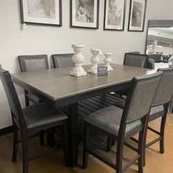 Counter Height 7pc Dining Table Set