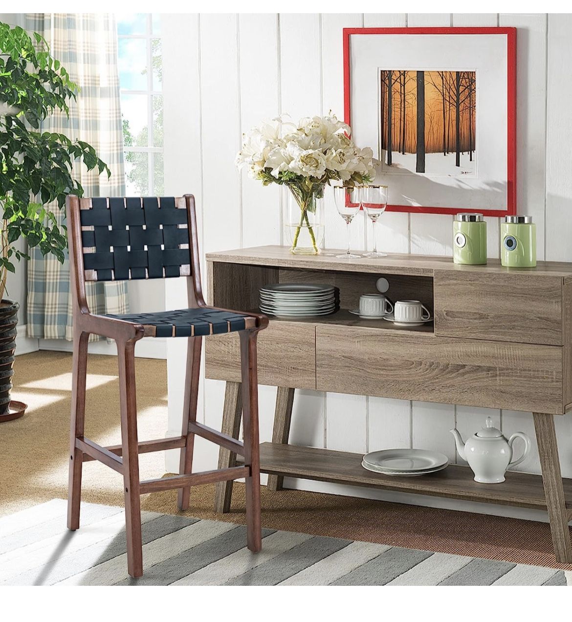 Counter Height Bar Stools - 4 Chairs 