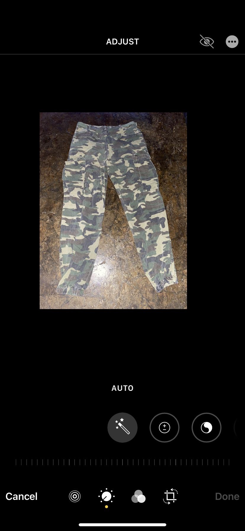 Fashion Nova Cadet Kim Oversized Camo Cargo Pants Sz Medium