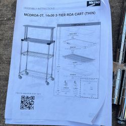 Metro Industrial 2-tier Roa Cart 