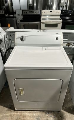 White Kenmore Dryer with AutoDry Feature