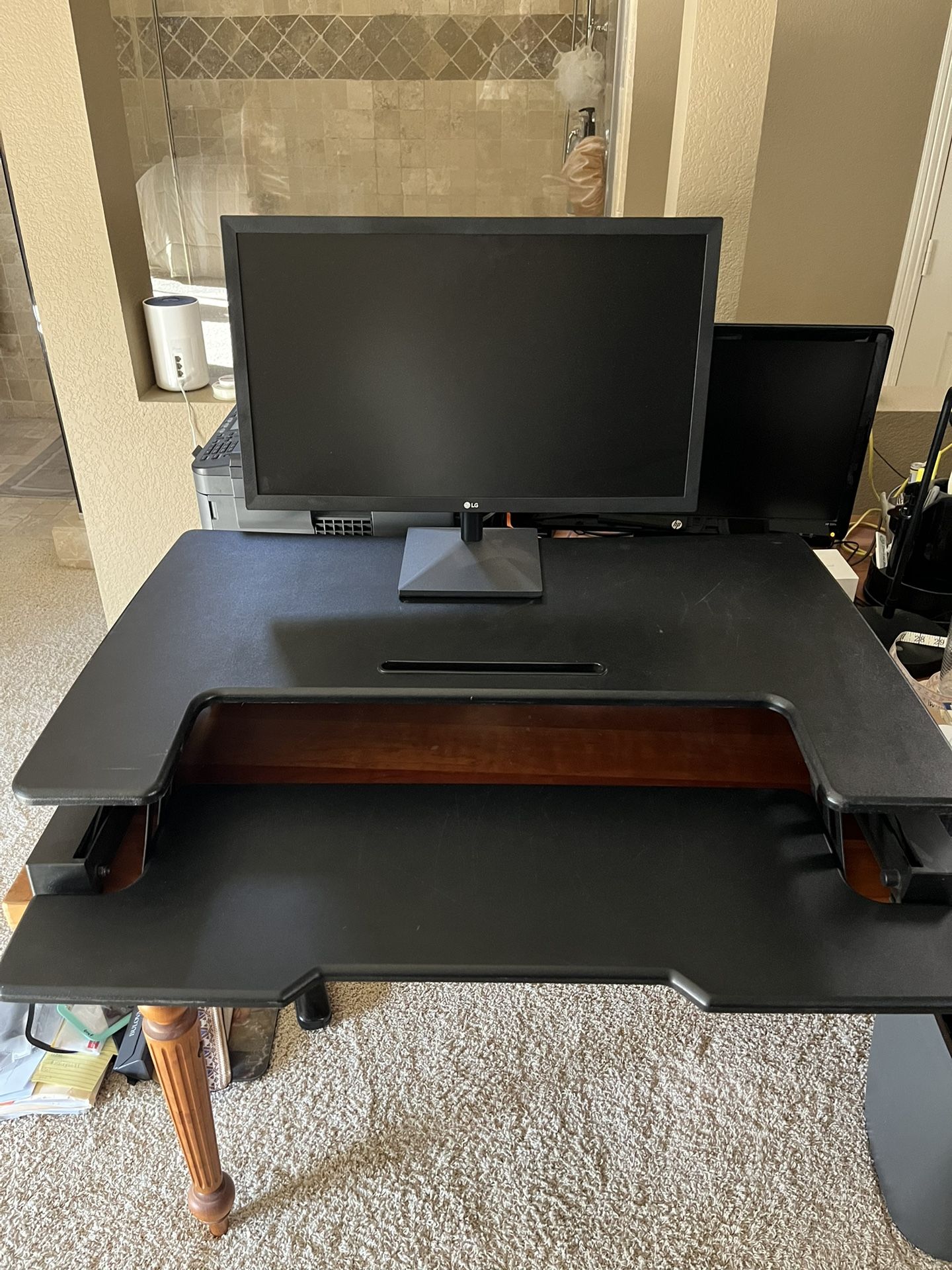 Black Standing Desk Converter