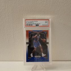 R.J. Barrett 2019 Rookie Panini Prizm NBA Basketball Red/Blue Rookie PSA Mint 9