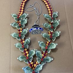 Graduation Butterfly Money Lei