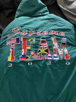 Supreme team cheap puffy jacket