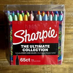 Sharpie Permanent Marker Ultimate Collection 65 Count Every Core Color Brand New