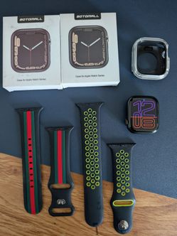 Apple Watch Series 7 42mm GPS + LTE and accessories
