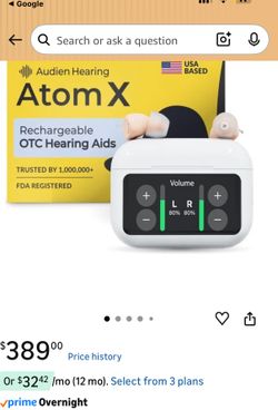 Atom X OTC Hearing Aids