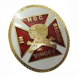 Templar Knights Skull Crossbone Lapel Pin