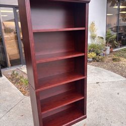 New In Box 69"x31"x13" Cherry Wooden 5 Tier Bookcase Shoe Rack Book Shelves