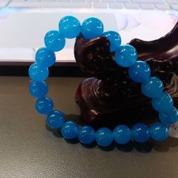 Exquisite Blue Jade Bracelet.  New 