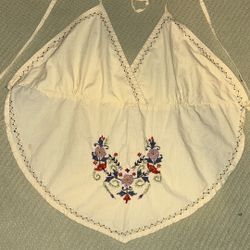 Passport Embroidered Halter Top