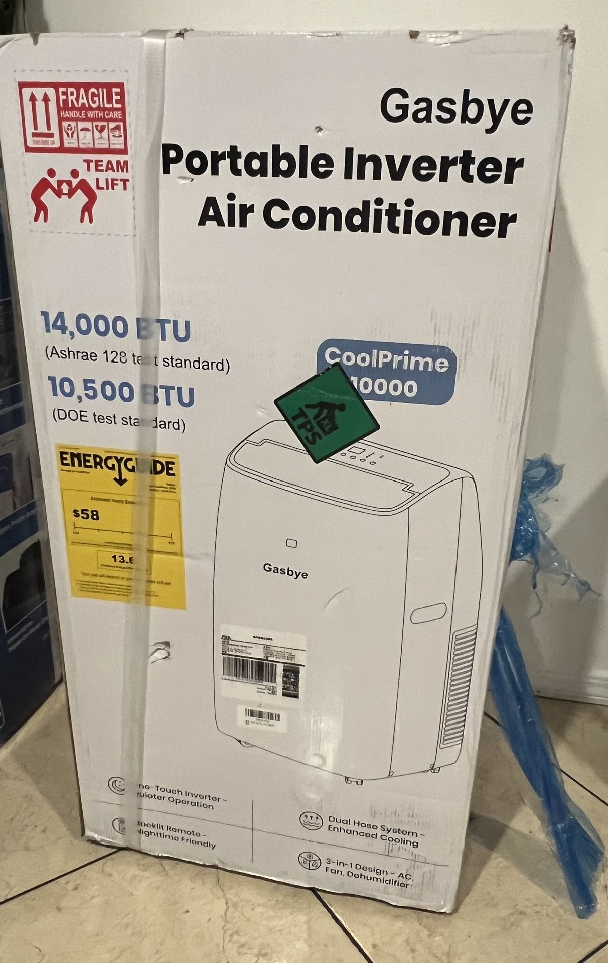 Gasbye Portable Inverter Air Conditioner.