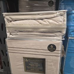 New 6pc King Deep Pocket Sheet Set All Sizes Available 