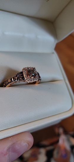 LeVian 7/8 Carat Rose Gold Chocolate & Vanilla Diamond Ring