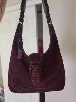 Coach Purse Soho Hampton Suede 