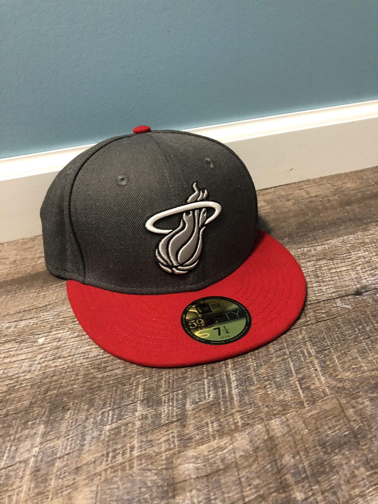 Miami heat red and grey hat