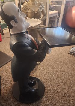 The BUTLER, statue 33" He Can Hold An Assortment Of Things