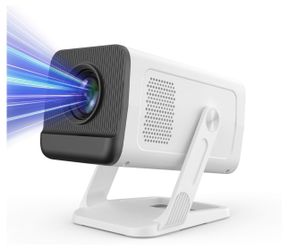 Mini Portable Projector 4K WiFi 6 BT 5.2 Upgraded Portable Projector Full HD