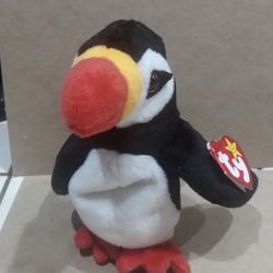 Wow Original 1997 TY Beanie Baby - PUFFER the Puffin (6 inch) - MWMTs Stuffed Animal Toy High Book Value For Only $3 ! Wow That’s Right Only $3 