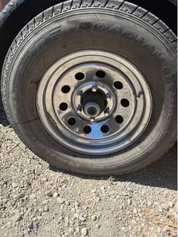 Trailer Rim and Tire (Steel) $150
