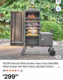 VEVOR VERTICAL CHARCOAL BBQ GRILL NEW IN BOX