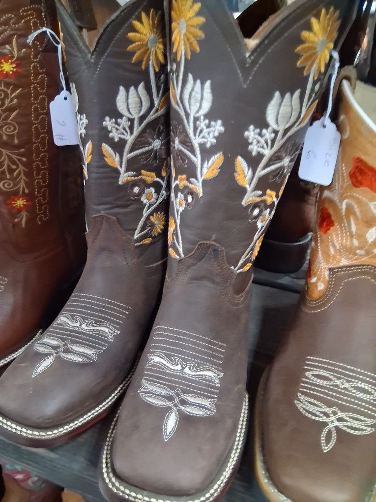 Botas De Piel De México Cómodas Para Mujer Rodeo
