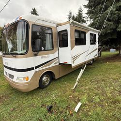 2005 Holiday Rambler Admiral 32 Feet Two Slides Low Miles