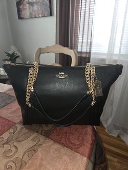 Coach Black Leather Bag