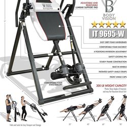 Body Vision IT 9695-W Deluxe Heavy Duty Therapeutic Inversion Table