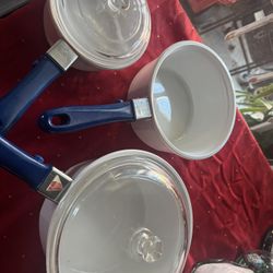 Princess House 3  Ollas  2 Tapaderas Usadas Solo Por $50 Todas