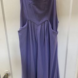 Halara Lavender Overalls Large New