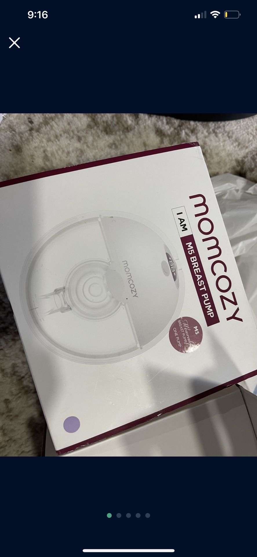 Mom cozy breast pump