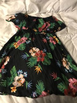 Off shoulder floral dress