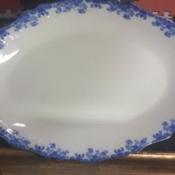 Vintage Flo Blue Platter  19"