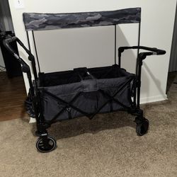 Gray BabyGap Deluxe Explorer Wagon Stroller 